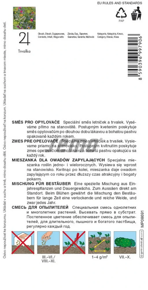 Víceletá směs pro opylovače