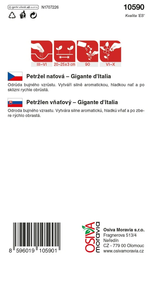 Petržel naťová Gigante d´Italia