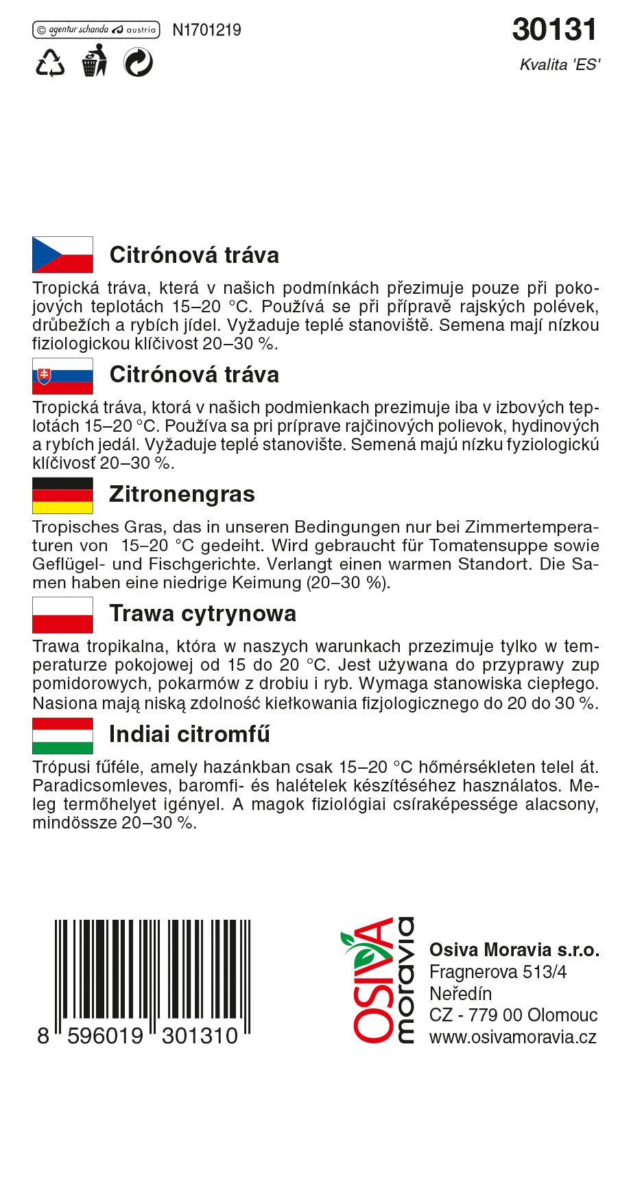 Citronová tráva