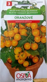 Rajče balkonové převislé oranžové 