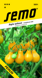 Rajče tyčkové hruštičky žluté Perun
