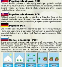 Paprika raná polní Slovakia